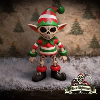 Figurine silent nightmares jingles elf